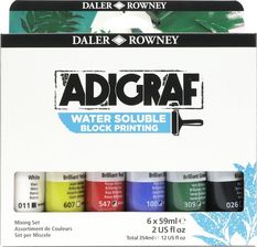 Zestaw Farb Do Linorytu Adigraf Mixing 6x59ml Daler Rowney