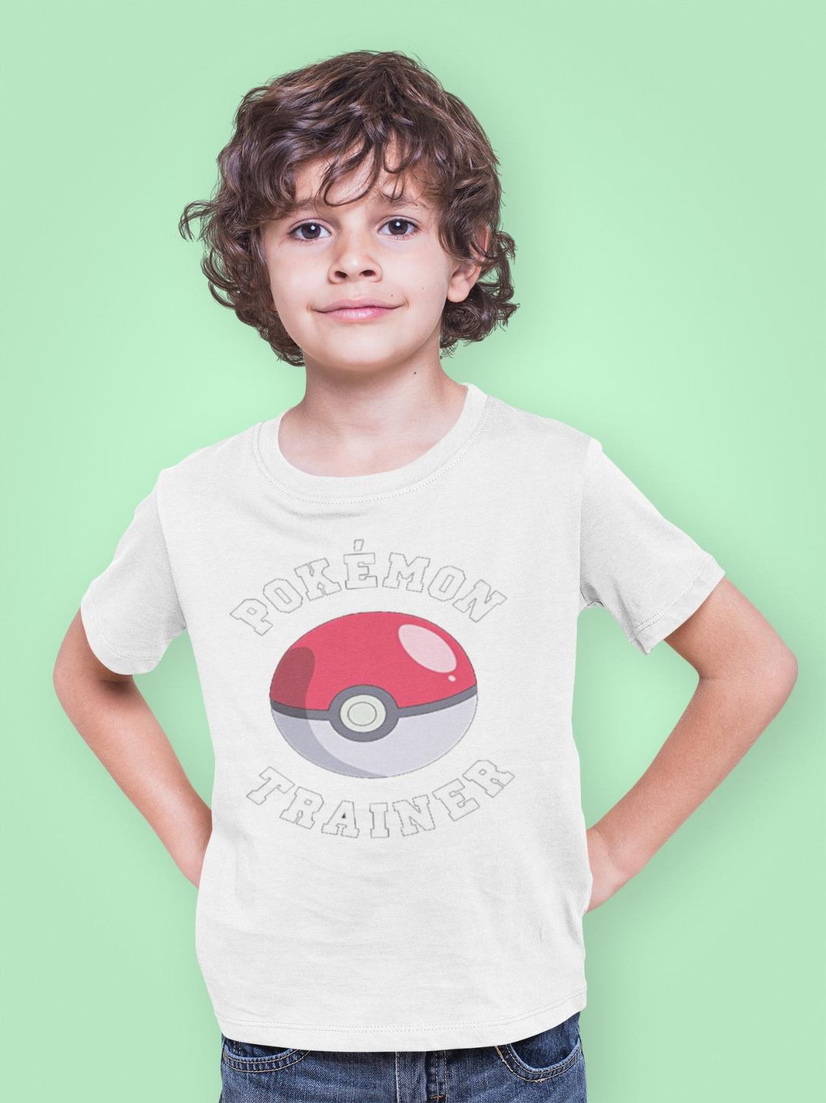 Bio Kinder T-Shirt Pokemon Trainer Pikachu Pokeball Comic Shirt Anime ...