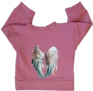 Bluza Skrzydła malaga róż wiśniowy rozmiar 164
