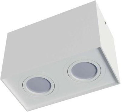 Led Studio Oprawa Sufitowa Natynkowa Ruchoma Oh49 2xgu10 96x125 Biała 339897468