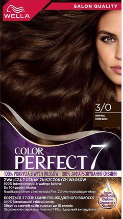 Wella Color Perfect 7 Farba Do Włosów 3/0 Ciemny Brąz 50ml