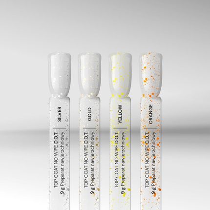 Silcare Top Z Drobinkami Dot Silver 9ml - zdjęcie 2