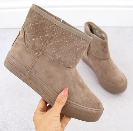 Śniegowce damskie mukluki saszki beżowe Big Star OO274A524