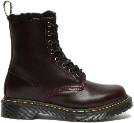Dr. Martens 1460 Serena Faux Fur Lined Boots - Wine Red, 3