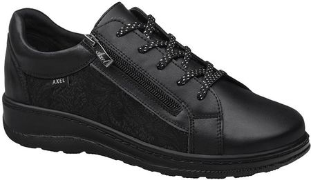 Półbuty na haluksy AXEL Comfort 1790 H Czarny Stretch Lace Tęgość H Kosela Medic 9790