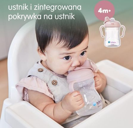 B.Box Kubek 4W1 Zestaw 240Ml Różowy - zdjęcie 6