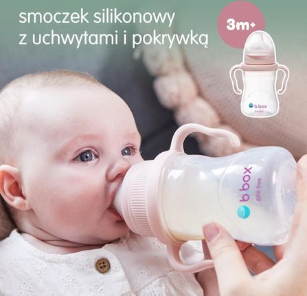 B.Box Kubek 4W1 Zestaw 240Ml Różowy - zdjęcie 3