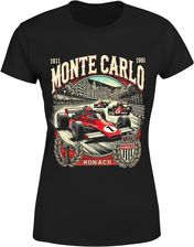 Formula 1 F1 Monaco Vintage Y2k Rajdowa Retro Damska koszulka (L, Czarny) - zdjęcie 1