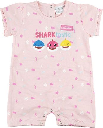 Baby Shark - Baby Shark baby/toddler girl - Prezent ciążowy - Romper / playsuit - Bawełna jersey - Różowy - Rozmiar 68/74 (6-9 miesięcy)