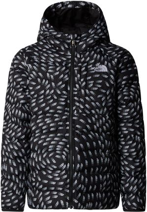 Kurtka z kapturem dziewczęca The North Face REVERSIBLE PERRITO czarna NF0A88UE4EI