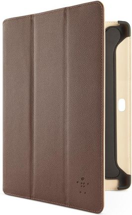 BELKIN Pokrowiec z imitacji skóry Tri-Fold Folio brązowy pour Galaxy Tab 2 10,1" (F8M394CWC01)