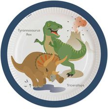Zdjęcie Talerz Papierowy Dinosaur Happy 8szt. 23cm - Pniewy
