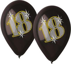 Zdjęcie Balon Happy Birthday 18 Czarny 5szt. Balonów 12 Cali 30cm - Tychy