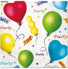 Zdjęcie Kolorowe Serwetki Balonowe 20szt. 33X33cm - Pyrzyce