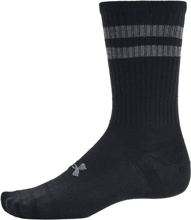Under Armour Skarpety Essential Crew Black White 6 Par - zdjęcie 2