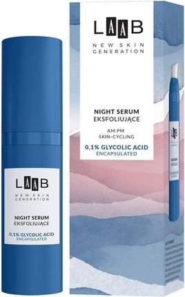 Aa Laab Am:Pm Night Serum Eksfoliujące 0.1% Glycolic Acid Encapsulated 30ml