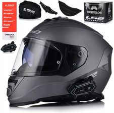 Zdjęcie Ls2 Ff800 Storm Ii Szary Matt + Interkom 1St Bluetooth - Różan
