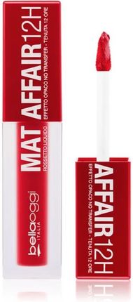 Bellaoggi Mat Affair Liquid Lipstick Pomadka Matowa W Płynie Odcień Red Affair 4.4ml