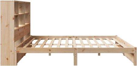 vidaXL Łóżko z regałem bez materaca 160x200 cm lite drewno sosnowe 3322397 - zdjęcie 4