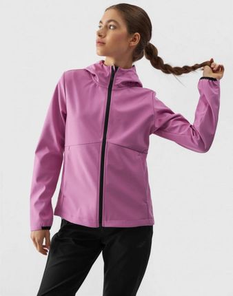 Damska kurtka softshell membrana 5000 4F 4FWAW24TSOFF285 - różowa