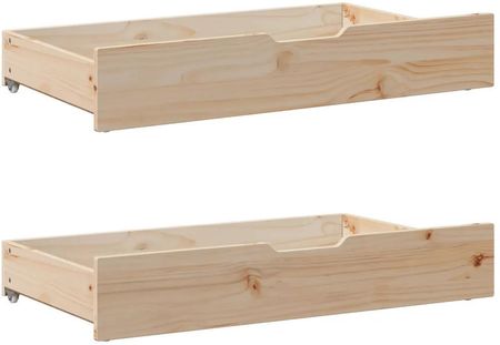 vidaXL Rama łóżka bez materaca 100x200 cm lite drewno sosnowe 3301872 - zdjęcie 2