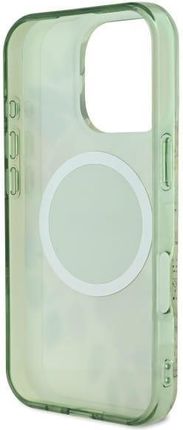 Guess  IML Flower & Tonal Circle MagSafe do Apple iPhone 16 Pro Zielony - zdjęcie 3