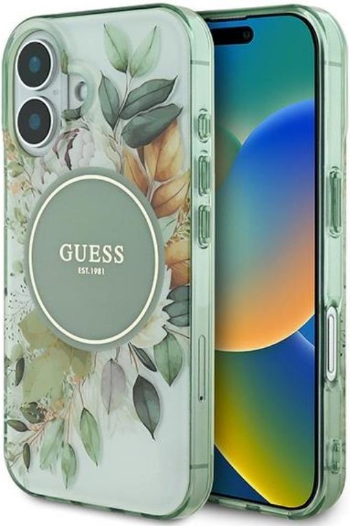 Guess IML Flower & Tonal Circle MagSafe do Apple iPhone 16