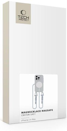 Tech-Protect  MagNecklace MagSafe do Apple iPhone 14 Pro Szary - zdjęcie 4