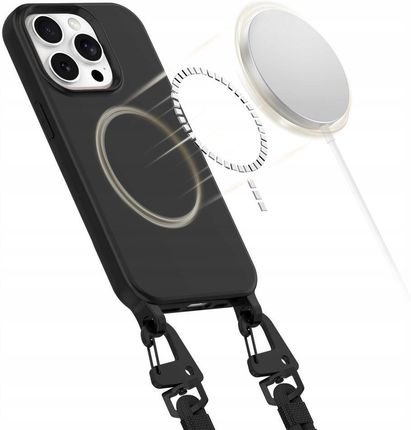 Tech-Protect  MagNecklace MagSafe do Apple iPhone 15 Pro Czarny - zdjęcie 5