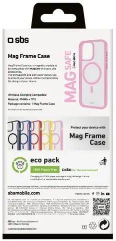 SBS Mag Frame Case - Cover MagSafe per iPhone 16 - Flessibile e Resistente, Protezione Antiurto e Antigraffio, Protezione Fotocamere, Materiale TPU, Design Slim, Trasparente e Blu SBS Mag Frame Case - Cover MagSafe per iPhone 16 - Flessibile e Resistente, Protezione Antiurto e Antigraffio, Protezione Fotocamere, Materiale TPU, Design Slim, Trasparente e Blu