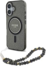 Guess Guhmp16Shgcrelsk Iphone 16 6 1 Quot Czarny Hardcase Iml Glitter With Pearl Strap Magsafe - zdjęcie 1