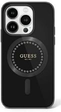 Guess Guhmp16Xpftdtek Iphone 16 Pro Max 6 9 Quot Czarny Black Hardcase Iml Rhinestones Magsafe - zdjęcie 1