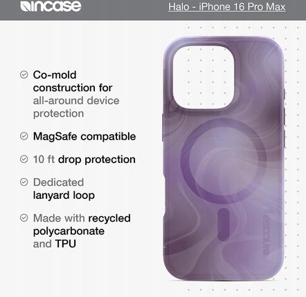 Incase Halo Case Magsafe Etui Iphone 16 Pro Max Tidal Ocean - zdjęcie 3