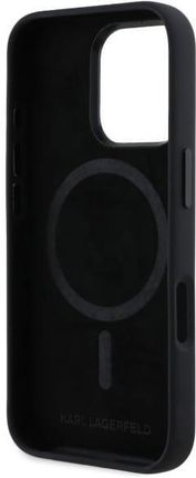 Karl Lagerfeld Klhmp16Xscmkmpck Iphone 16 Pro Max 6 9 Quot Czarny Black Hardcase Silicone Shadow Metal Initial Magsafe - zdjęcie 5