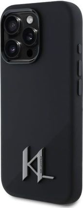 Karl Lagerfeld Klhmp16Xscmkmpck Iphone 16 Pro Max 6 9 Quot Czarny Black Hardcase Silicone Shadow Metal Initial Magsafe - zdjęcie 2