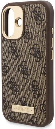 Guess Guessguhmp16Mu4Gprw Iphone 16 Plus 6 7 Quot Brązowy Brown Hardcase 4G Logo Plate Magsafe - zdjęcie 6