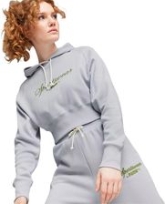 Zdjęcie Puma Bluza Z Kapturem Classics Relaxed Cropped Kobiety Szare - Bochnia