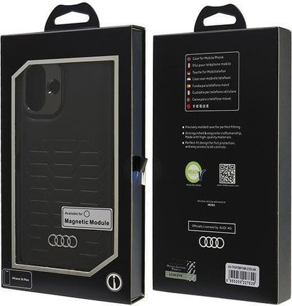 Audi Synthetic Leather Magsafe Iphone 16 Plus 6 7 Quot Czarny Black Hardcase Au Tpupcmip16M Gt D3 Bk - zdjęcie 3