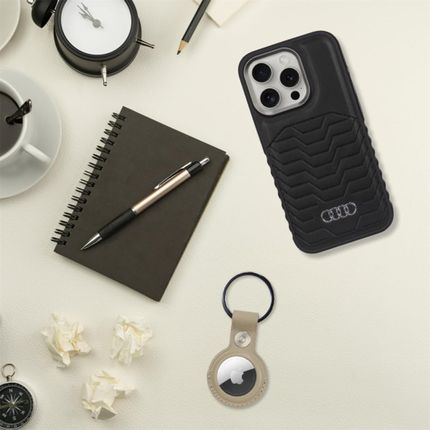 Audi Synthetic Leather Magsafe Iphone 16 Plus 6 7 Quot Czarny Black Hardcase Au Tpupcmip16M Gt D3 Bk - zdjęcie 4