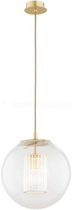 Argon Hampton Lampa Wisząca Mosiądz, Przezroczysty (8626)