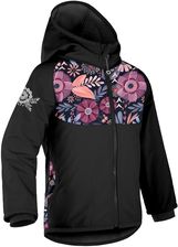 Zdjęcie Unuo Kurtka Softshellowa Dziecięca Z Polarem Basic Czarny Magic Flowers Czarne - Skalbmierz