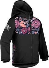 Zdjęcie Unuo Kurtka Softshellowa Dziecięca Z Polarem Basic Czarny Magic Flowers Czarne - Piława Górna