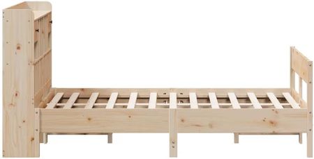 vidaXL Łóżko z regałem bez materaca 160x200 cm lite drewno sosnowe 3323020 - zdjęcie 2