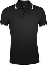Zdjęcie SOĽS  Pasadena Men Męska koszulka polo SL00577 Black / White L - Ujście