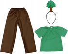 Kostiumowo.Pl Zestaw Drzewo Zielono Brązowy 134 140 4El P10942C