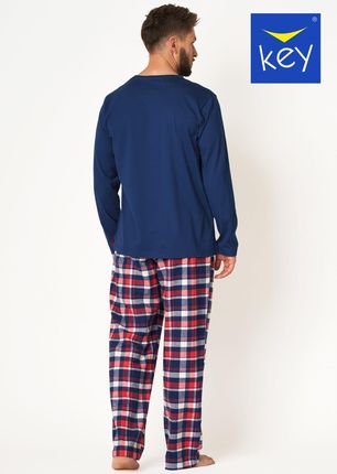 PIŻAMA KEY MNS-613 B24 (kolor granat, rozmiar XXL)