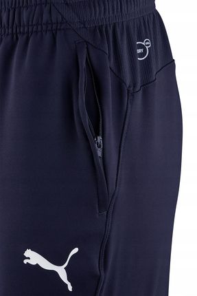 3038 Spodnie Puma Męskie Kieszenie Na Zamek Dresowe Sportowe Treningowe M - zdjęcie 2