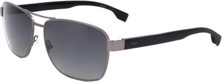 Hugo Boss BOSS 1559/O/S R80 MATTE DARK RUTHENIUM 60/15/ Męskie okulary przeciwsłoneczne