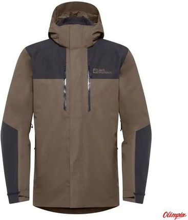 Męska Kurtka 3w1 Jack Wolfskin Jasper Jkt - Cold Coffee