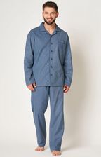 Zdjęcie Piżama męska Key MNS-503 szaro-niebieska flanela - Pacanów